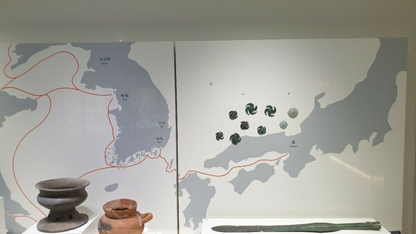 ▲  일본서기 식민사관에 맞게 그려놓은 지도. 자료: 신종근.